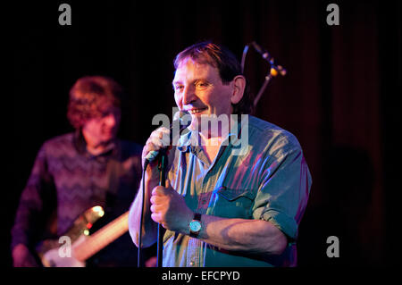 Mike Heron, ancien membre de l'Incredible String Band, dans le concert des cloches, à l'échelle continentale, Preston, Lancashire, UK, 30 Janvier 2015 Banque D'Images