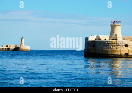 Les ports de La Valette Banque D'Images