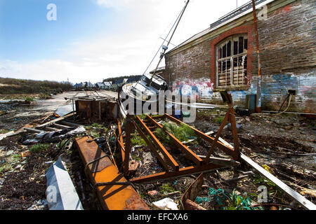 Ancien Chantier Naval Baltimore West Cork Irlande Banque D'Images