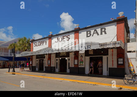 Sloppy Joe's Bar, Duval Street, Key West, Floride Banque D'Images