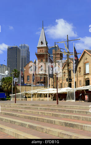 Le quartier historique des Rocks près de Circular Quay, Sydney, Australie Banque D'Images