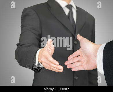 Business handshake, point de vue composition Banque D'Images