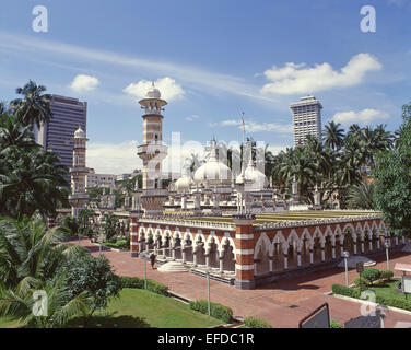 Masid Mosquée Jamek, Jalan Tun Perak, Selangor, Kuala Lumpur, Malaisie Banque D'Images