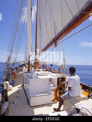 Excursion de yachting, Barbade, Lesser Antilles, Caribbean Banque D'Images