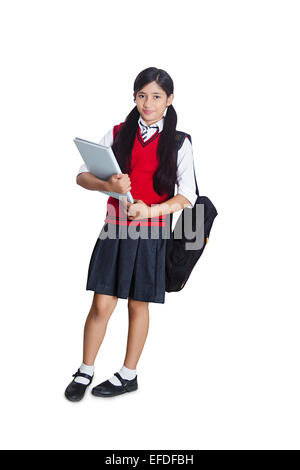 1 Indian girl school student Banque D'Images