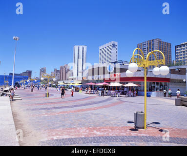 Le 'Golden Mile' La promenade en front de mer, de la province de KwaZulu-Natal, Durban, Afrique du Sud Banque D'Images