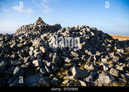 Sommet du Moel Gornach dans la région des Montagnes noires des Brecon Beacons South Wales UK Banque D'Images