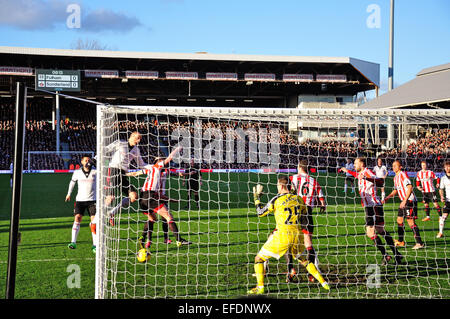 Match de football Fulham vs Sunderland au terrain de football de Craven Cottage, Stevenage Road, Fulham, Grand Londres, Angleterre, Royaume-Uni Banque D'Images