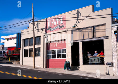 Hi-Wire bar brasserie à Asheville, en Caroline du Nord Banque D'Images