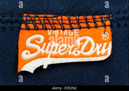 Logos marque de vêtements Superdry Banque D'Images