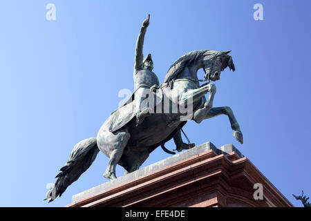 Statue du général San Martin, la Plaza San Martin, à Buenos Aires, Argentine Banque D'Images