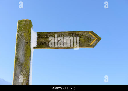 Pennine Way signpost Banque D'Images