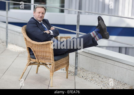 Neil Dudgeon est présenté comme le nouveau Detective Chief Inspector sur ZDF TV afficher l'Inspecteur Barnaby à ZDF Landesstudio Hambourg. Avec : Neil Dudgeon Où : Hambourg, Allemagne Quand : 31 Oct 2014 Banque D'Images