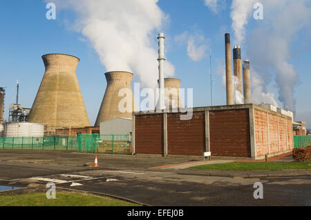 Raffinerie de Grangemouth, en Écosse, au Royaume-Uni. Banque D'Images