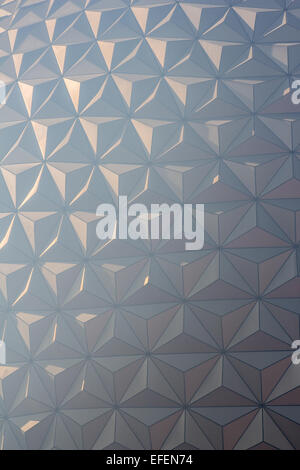 La sphère géodésique à l'Epcot Center Banque D'Images