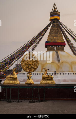 Boudhanath à Katmandou Banque D'Images