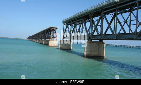 Pont à Key West Extension de la Florida East Coast Railway Banque D'Images