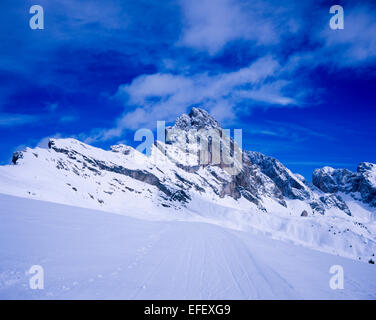 L'Fermeda Spitzen y compris l'Untere Fermeda La Grosse Fermeda et Geislerspitze de Seceda Val Gardena Dolomites Italie Banque D'Images