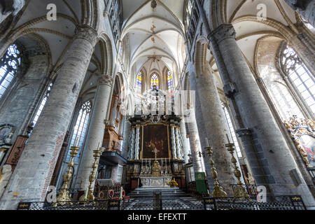 L'église Saint-Nicolas à Gand Banque D'Images