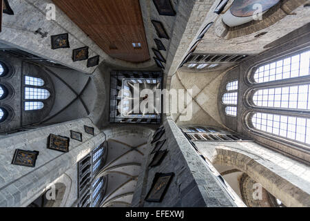 Le plafond de l'église Saint-Nicolas à Gand Banque D'Images