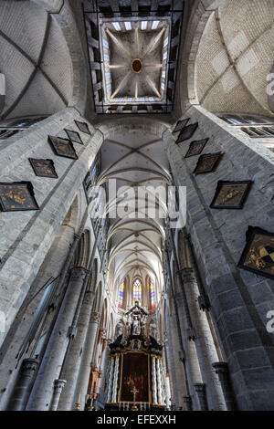 Le plafond de l'église Saint-Nicolas à Gand Banque D'Images
