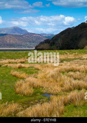 L'estuaire de Mawddach Barmouth Bay au nord du Pays de Galles Snowdonia en UK Banque D'Images