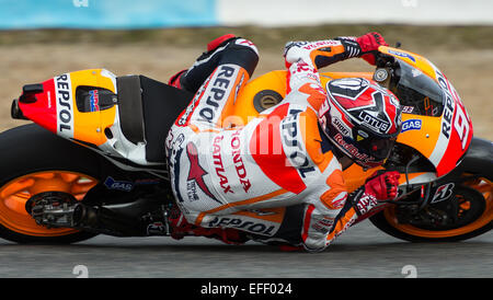 Marc Marquez l'essai Honda RCV 2013 Banque D'Images