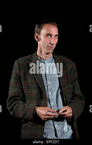 Un portrait de Will Self au Edinburgh International Book Festival 2012 à Charlotte Square Gardens par Pako Mera Pic Banque D'Images