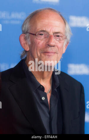 Santa Barbara, Californie, USA. 1er février, 2015. L'acteur Christopher Lloyd arrive à la 30e Festival International du Film de Santa Barbara. Crédit : Scott London/Alamy Live News Banque D'Images
