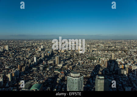 Vue générale de Tokyo et le Mont Tsukuba,du soleil,ville,Ikebukuro Tokyo OSAKA,JAPON, Banque D'Images