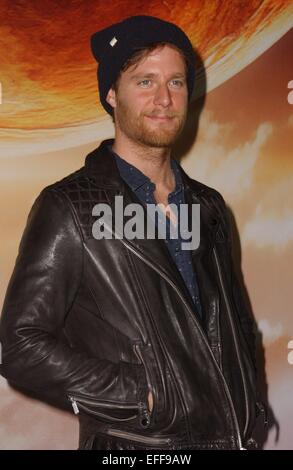 Hollywood, Californie, USA. 2e Février, 2015. Jake Mcdorman assiste à la première de ''JupiterAscending» au Chinese Theatre à Hollywood, CA, le 2 février 2015. 2015. Credit : Phil Roach/Globe Photos/ZUMA/Alamy Fil Live News Banque D'Images