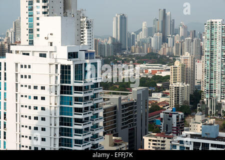 Appartements dans la zone bancária (Financial District), Panama City, Panama, Amérique centrale. La banc aera, Panama City, Panama. Panama C Banque D'Images