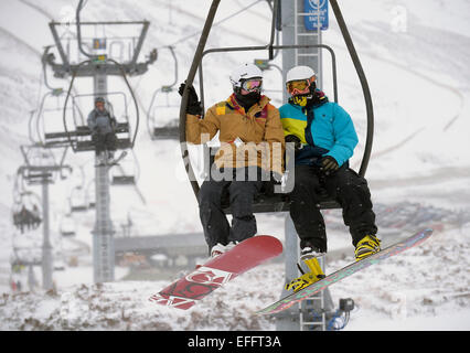 Centre de ski de Glenshee, télésiège Banque D'Images