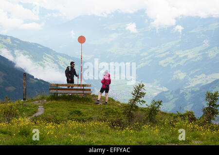 À quelques Penkenalm Ahorn, montagnes Zillertal Tirol Autriche Banque D'Images