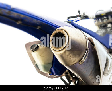 Ligne d'échappement moto Banque D'Images