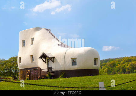 Service de chambre en Haines Hellam Pennsylvanie. Roadside Attraction bâtiment nouveauté inspiré d'un démarrage des travaux. Banque D'Images