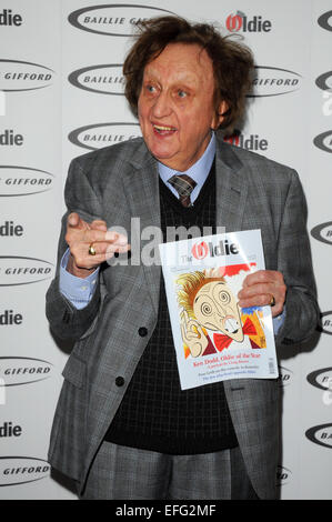 Londres, Royaume-Uni, 03 février 2015 Ken Dodd gagne (Tattifilarious) Ancien de l'année le déjeuner tenu à Simpson's-dans-le-Volet Crédit : JOHNNY ARMSTEAD/Alamy Live News Banque D'Images