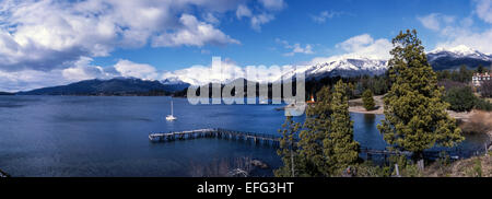 Le Lac Nahuel Huapi à San Carlos de Bariloche, Argentine Banque D'Images