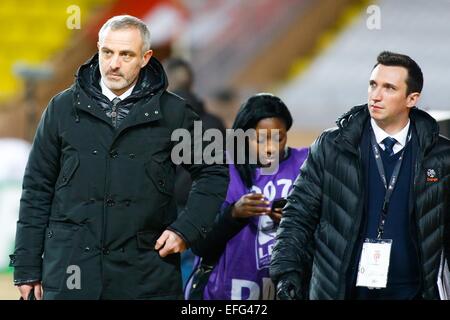 Alain Roche - 01.02.2015 - Monaco/Lyon - 23ème journée de Ligue 1 -.Photo : Serge Haouzi/Icon Sport Banque D'Images