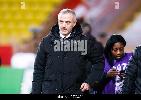 Alain Roche - 01.02.2015 - Monaco/Lyon - 23ème journée de Ligue 1 -.Photo : Eric Gaillard/Icon Sport Banque D'Images