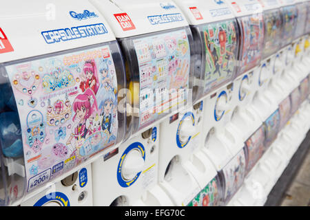 De distributeurs automatiques de jouets, Tokyo, Japon Banque D'Images