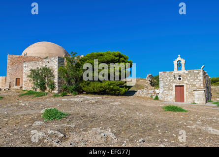 Château Fortezza Grete Rethymno Grèce Banque D'Images