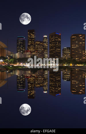 Gratte-ciel de l'EAU ET MINISTÈRE DE PUISSANCE EXTÉRIEURE LOS ANGELES CALIFORNIA USA Banque D'Images