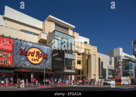 HARD ROCK CAFE CENTRE HOLLYWOOD HOLLYWOOD BOULEVARD LOS ANGELES CALIFORNIA USA Banque D'Images