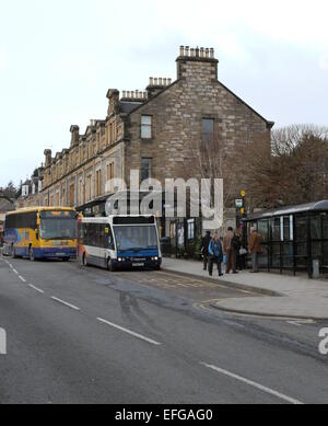 Bus stagecoach citylink coach pitlochry scotland février 2015 Banque D'Images