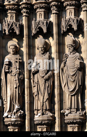 Belgique, Flandre orientale, Anvers, Cathédrale Notre-Dame, Onze-Lieve-Vrouwekathedraal Façade, Détail Banque D'Images