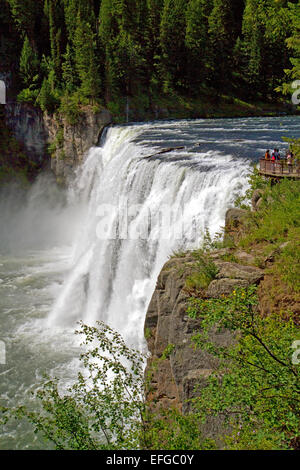 La région de Mesa Falls situé sur la fourchette d'Henry de Fremont County, California, USA. Banque D'Images