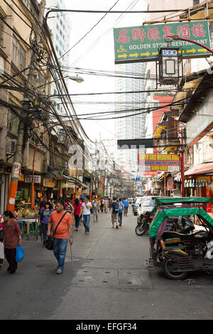 Chinatown à Manille, aux Philippines. Banque D'Images