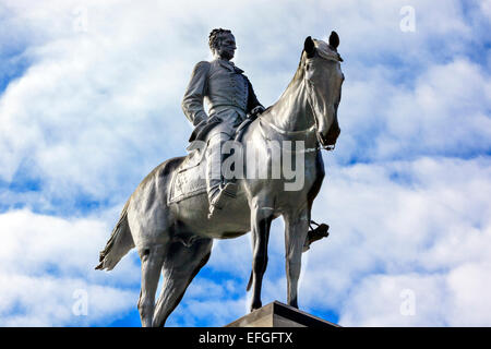 Statue soldat Général William Tecumseh Sherman Equestrian Civil War Memorial Pennsylvania Avenue Washington DC. Banque D'Images