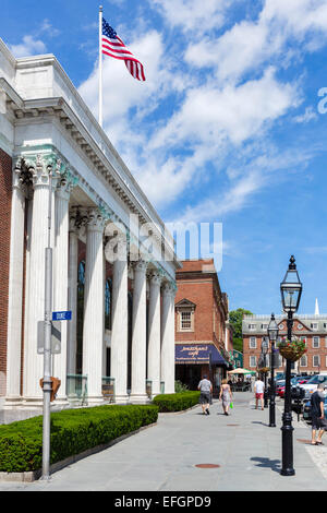 Washington Square, au centre-ville de Newport, Rhode Island, USA Banque D'Images